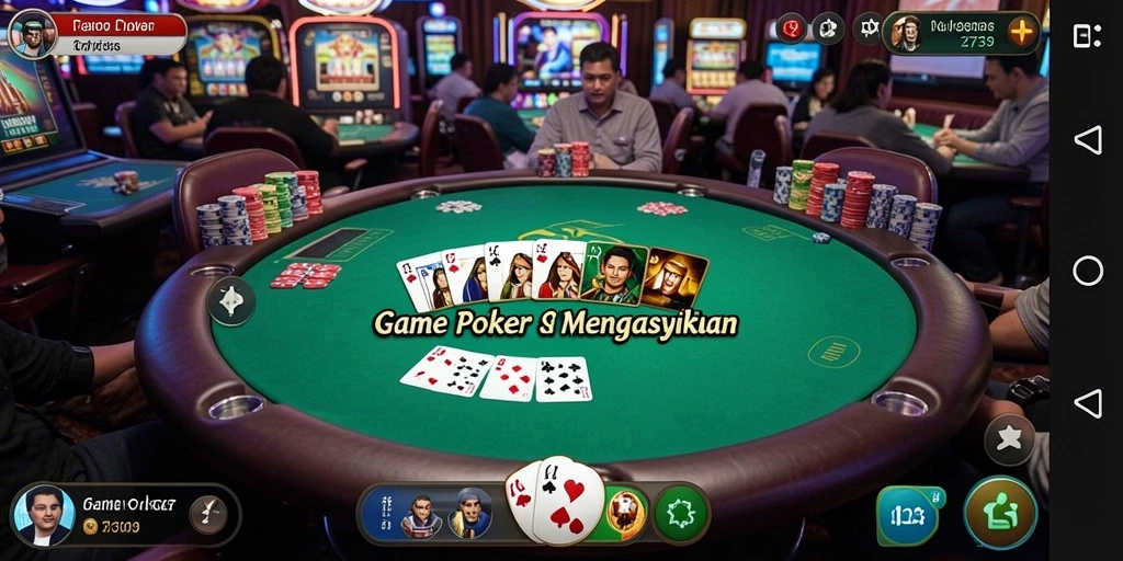 Tampilan gameplay Poker yang seru dan mendebarkan di 2739.