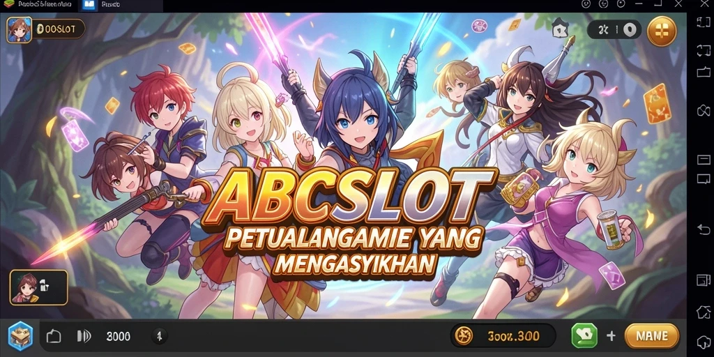 Tampilan gameplay ABCSLOT dengan karakter Anime yang menarik.