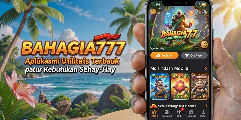 Tampilan antarmuka BAHAGIA777 yang sederhana dan fungsional.