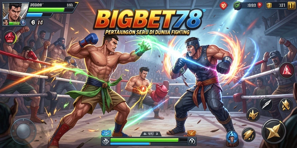 Tangkapan layar <strong>BIGBET78</strong> menunjukkan pertarungan seru dengan efek memukau.