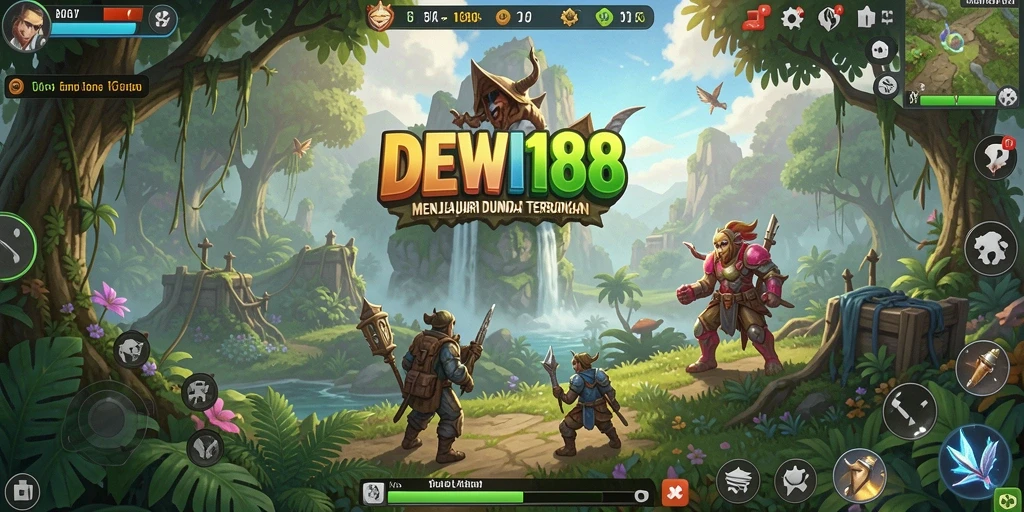 Screenshot DEWI188 menunjukkan aktivitas seru dalam dunia terbuka.