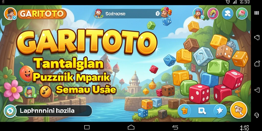 Screenshot gameplay GARITOTO menampilkan gameplay puzzle yang seru dan menantang.