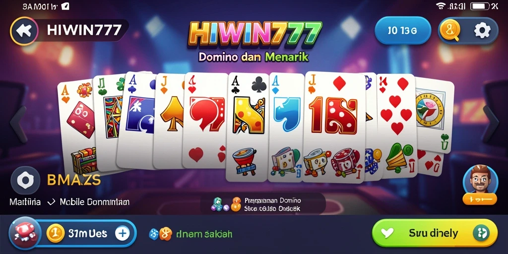 Gambaran menarik gameplay HIWIN777 yang menampilkan permainan domino.