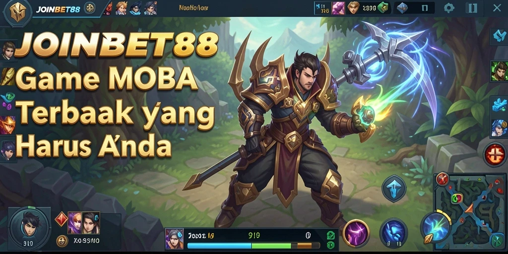Tangkapan layar dari gameplay seru JOINBET88 dengan pertarungan MOBA yang intens.