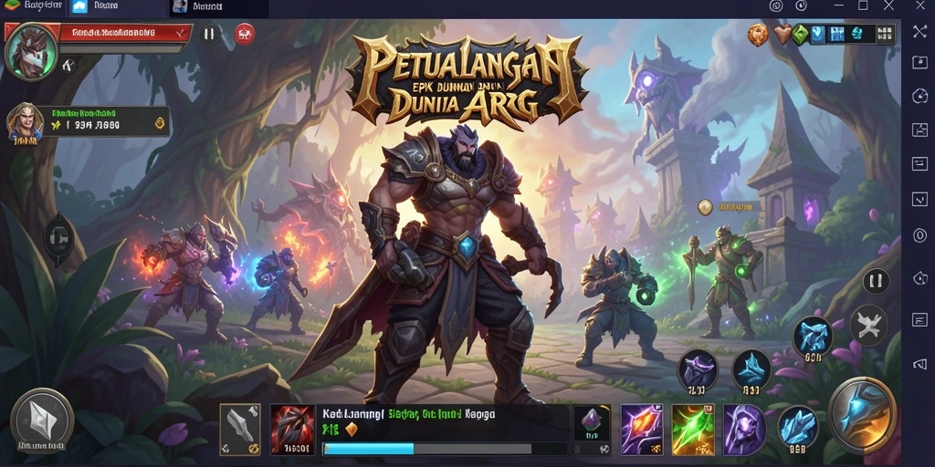 Tampilan gameplay seru dalam K234, menampilkan karakter bertarung dengan monster.