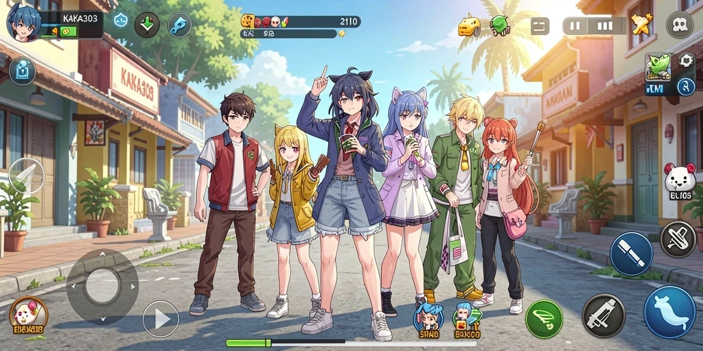 Gameplay KAKA303 yang menarik dengan karakter anime ikonik.