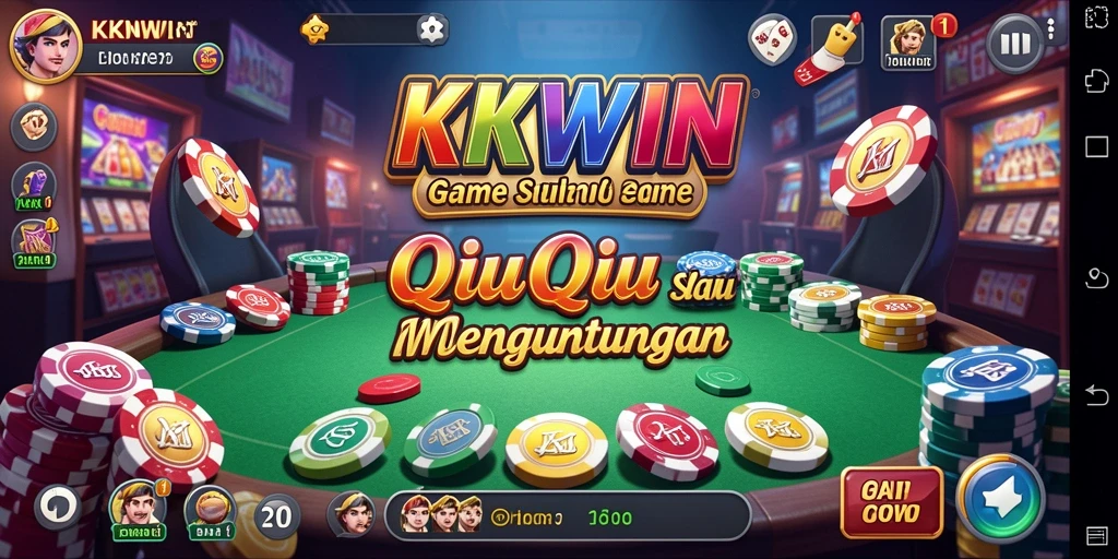 Screenshot dari gameplay QiuQiu yang menegangkan di KKWIN.