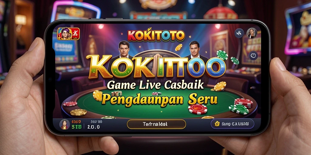 Gameplay seru di KOKITOTO dengan dealer langsung dan interaksi nyata.