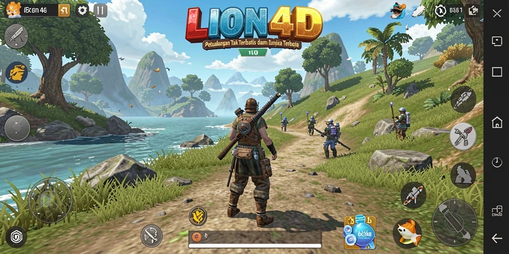 Tampilan gameplay LION4D yang menarik dalam dunia Open World.