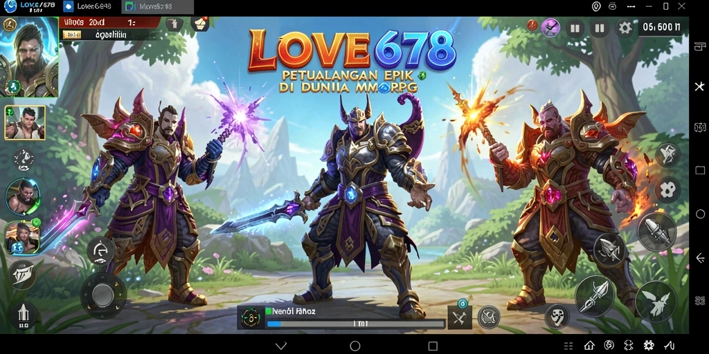 Screenshot dari LOVE678 menampilkan aksi seru dalam petualangan MMORPG.