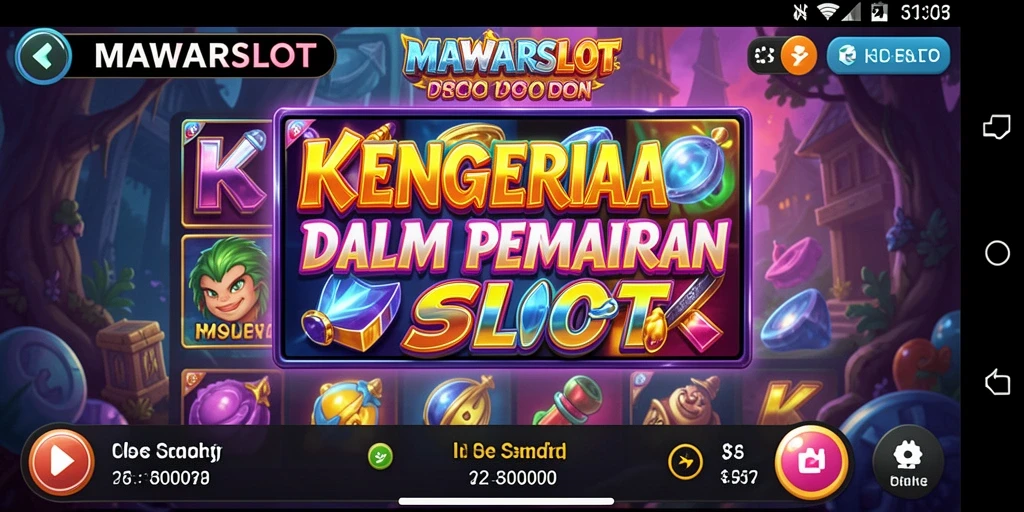 Tampilan menakutkan dari gameplay horor MAWARSLOT yang menegangkan.