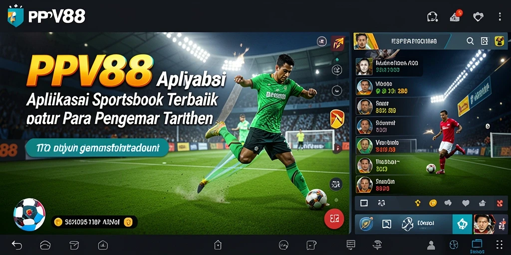 Tangkapan layar utama PPV88 menunjukkan antarmuka taruhan yang menarik dan informatif.