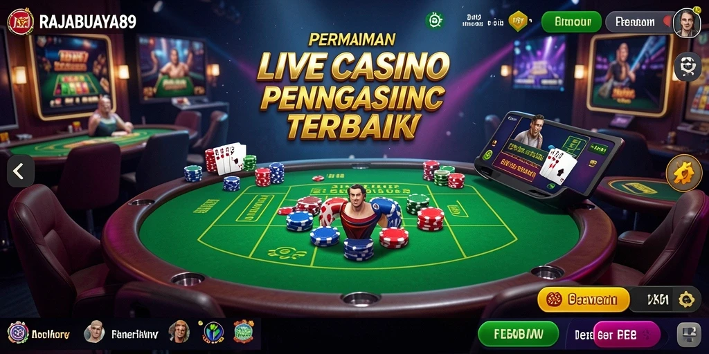 Tampilan gameplay yang mendebarkan di RAJABUAYA89 dengan dealer langsung.