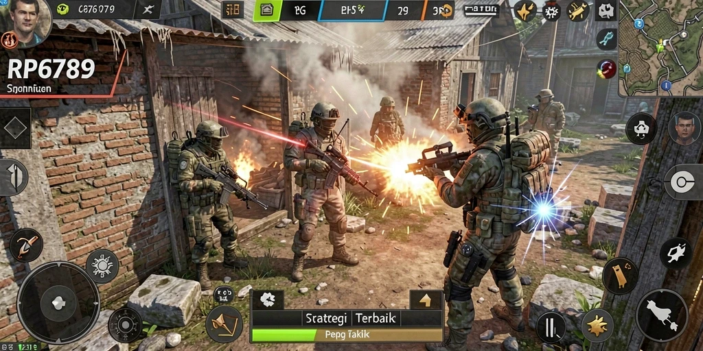 Tampilan gameplay RP6789 yang menonjolkan strategi dan taktik.