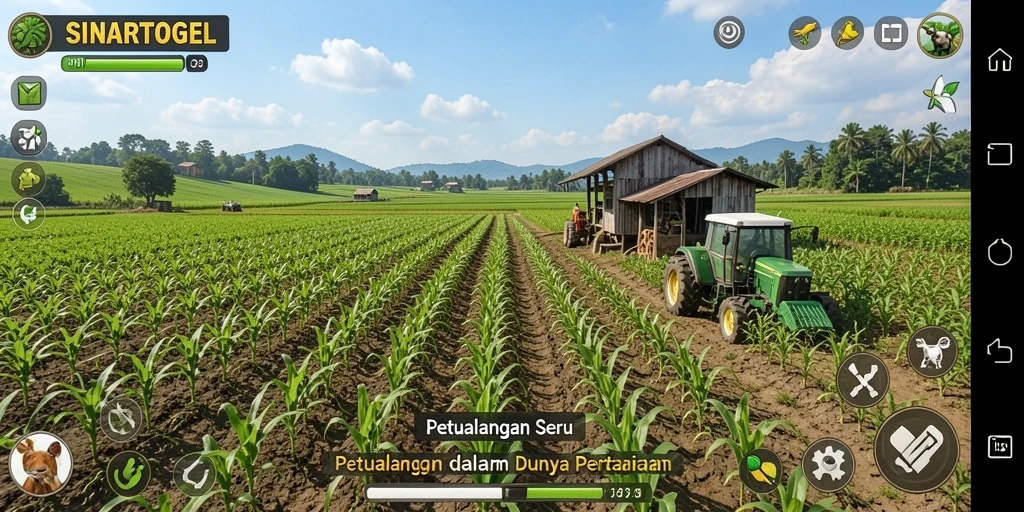 Tampilan gameplay SINARTOGEL yang menarik dalam bertani.