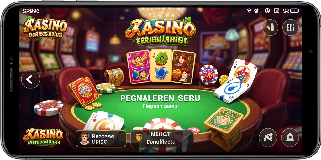 Tampilan gameplay kasino yang menarik dan penuh warna dari SR996.