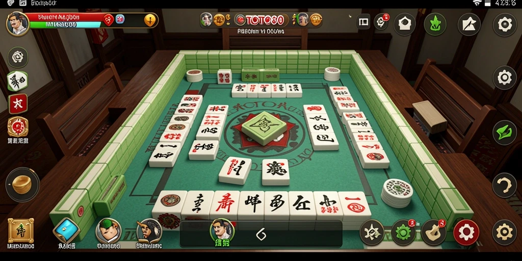 Tampilan gameplay Mahjong yang menarik dan menantang di TOTO80.