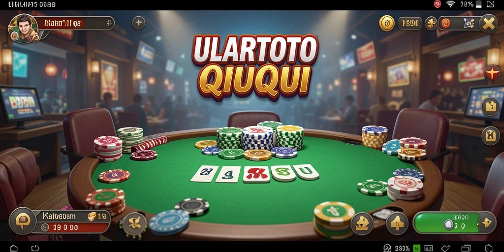 Tampilan gameplay QiuQiu yang seru dan interaktif.