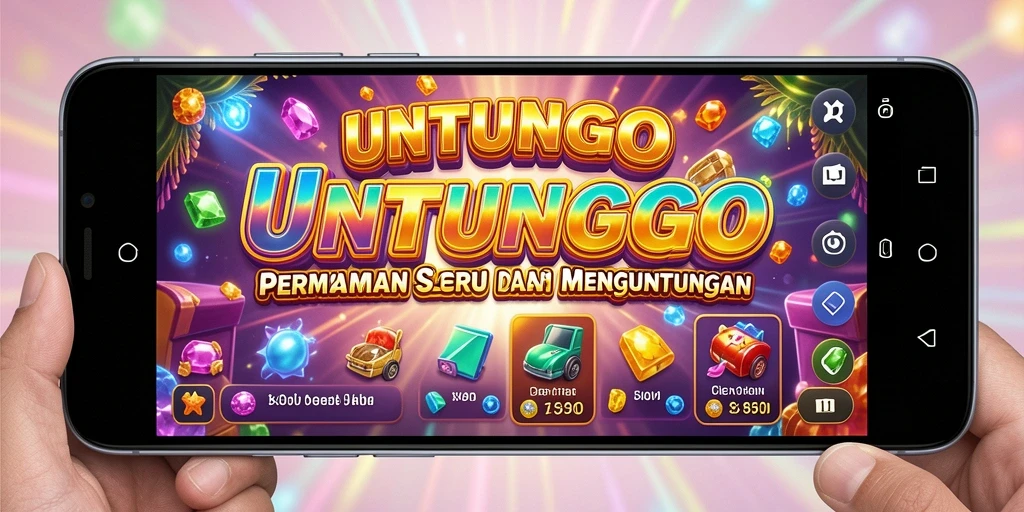 Screenshot gameplay UNTUNGGO menampilkan aksi putaran Slot yang seru.