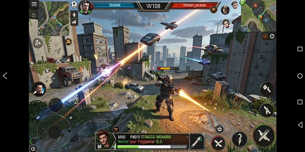 Screenshot gameplay menunjukkan aksi seru dalam VW108.