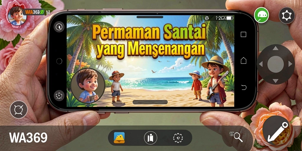 Screenshot gameplay WA369 yang penuh warna dan menantang.