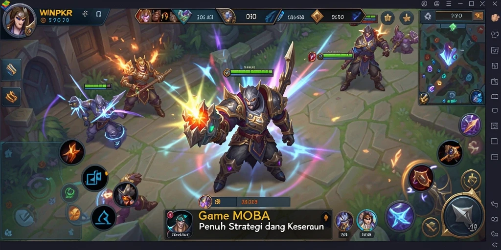 Tangkap momen seru dari gameplay MOBA yang mendebarkan.