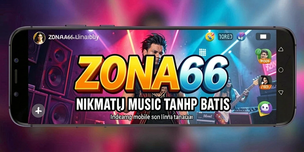 Tampilan gameplay ZONA66 dengan interaksi musik yang menarik.